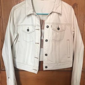 Toms denim jacket white medium